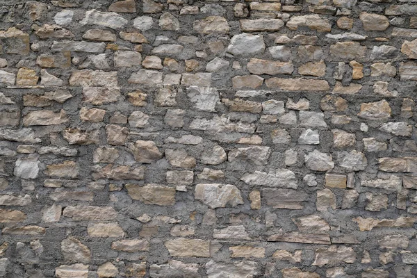 Viejo Antiguo Fondo Rústico Viejo Muro Piedra Varios Tonos Gris — Foto de Stock