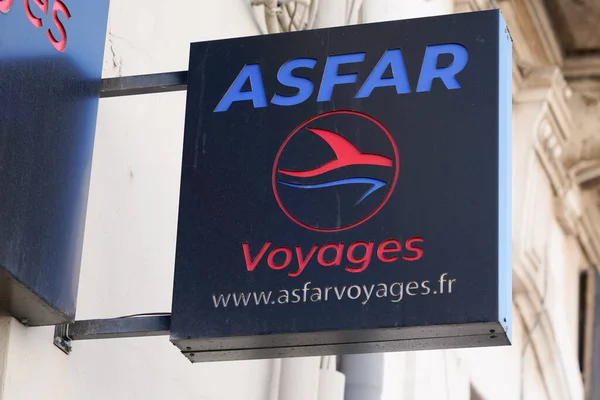 Toulouse Occitanie Francia 2021 Asfar Voyages Logo Text Sign Travel — Foto de Stock