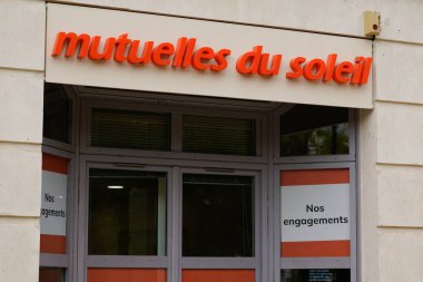 Toulouse, ocitanie France - 06 25 2021: Mutuelle du soleil Sigorta Ortak Logosu