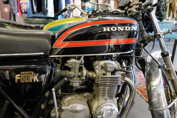 Sete Ocitanie Frankrijk 2021 Honda Cb550 Vierk Logo Merk Tekst — Stockfoto