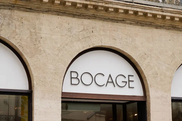 Montpellier Ocitanie France 2021 Bocage Logo Brand Text Sign French — Stock Photo, Image