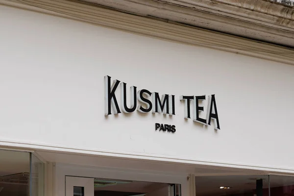 Bordeaux Aquitaine France 2021 Petersbourg Kurulan Shop Caddesinde Kusmi Tea — Stok fotoğraf