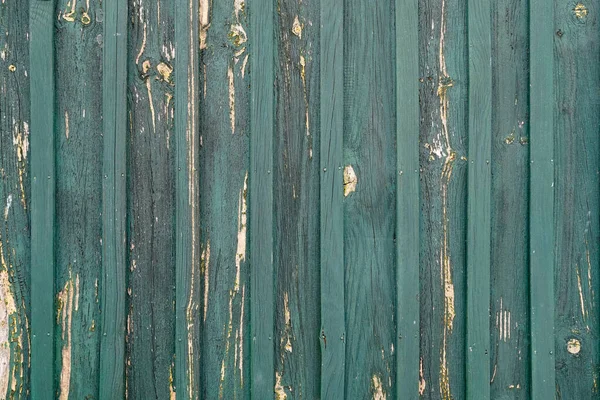 Tavole Verticali Vecchio Legno Verde Sfondo Texture Superficie Legno — Foto Stock
