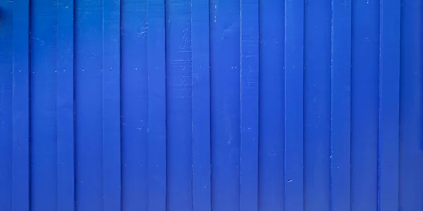 Drewno Tekstury Deska Klasyczny Niebieski Ściana Malowane Drewniane Tło Panorama — Zdjęcie stockowe
