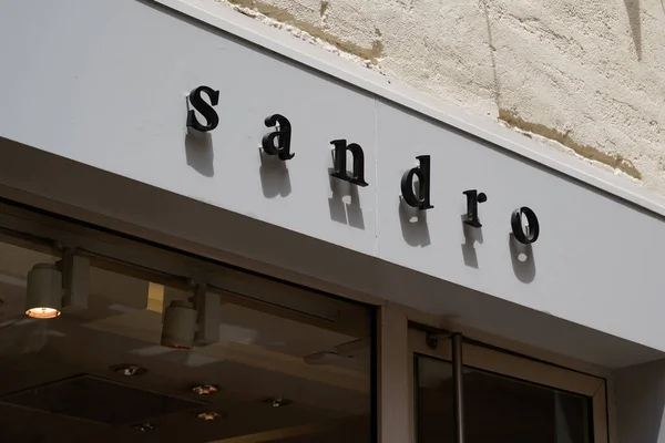 Toulouse Ocitanie France 2021 Sandro Moda Dükkanının Logosu Metin Fransız — Stok fotoğraf