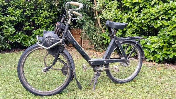 Bordeaux Akwitania Francja 2021 Solex 3800 Francuski Czarny Motorower Vintage — Zdjęcie stockowe