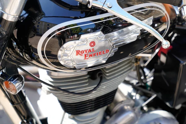 Bordeaux Aquitaine France 2021 Royal Enfield Bullet Logo Retro Fuel — 스톡 사진