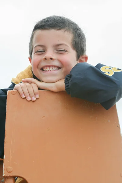 Jungen in den Ferien — Stockfoto