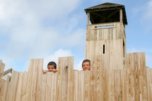 Jungen in Aktion — Stockfoto