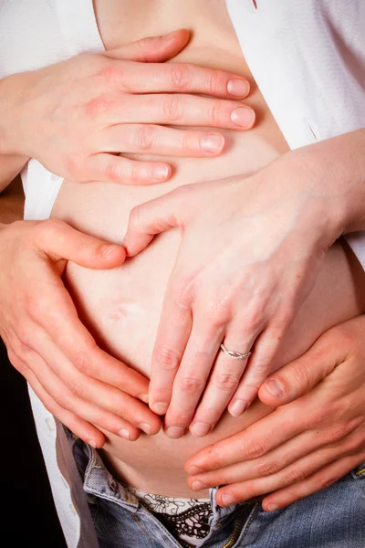 Zwanger, vrouw wachten baby — Stockfoto