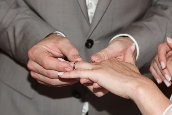 Anéis de casamento — Fotografia de Stock