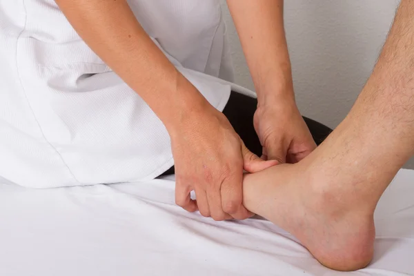 Massage on table — Stock Photo, Image