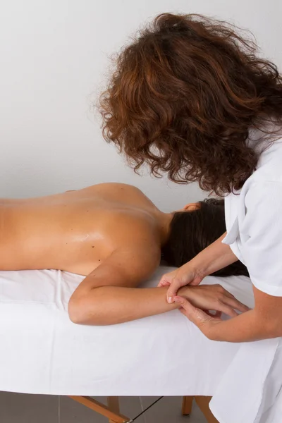 Massage met hand — Stockfoto