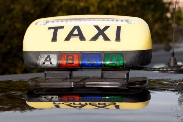 Señal de taxi — Foto de Stock