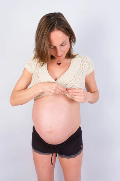 Così donna incinta — Foto Stock