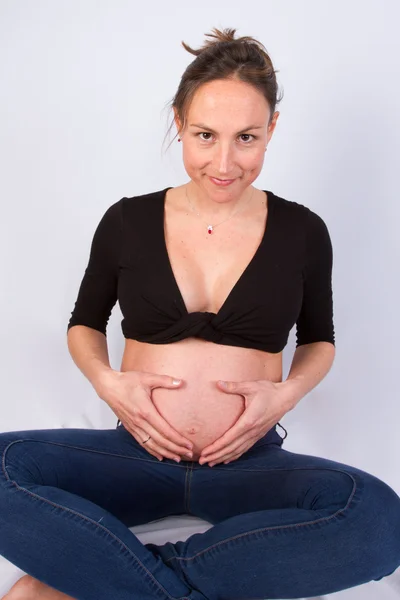 In de paar maanden baby komen — Stockfoto