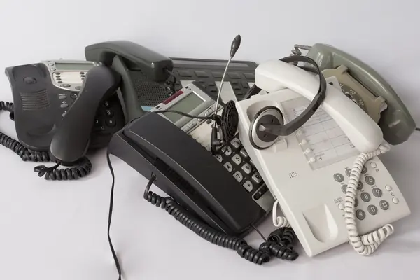 Telefones para reciclagem — Fotografia de Stock