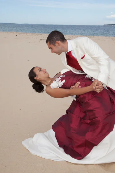 Okyanus düğün kumsalda — Stok fotoğraf
