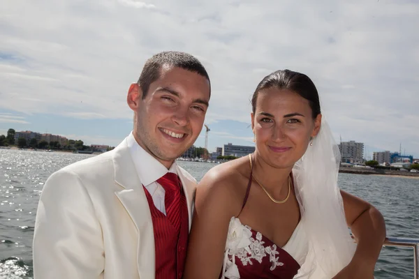 Playa de bodas en el océano — Foto de Stock