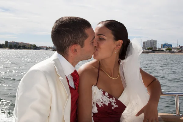 Playa de bodas en el océano — Foto de Stock