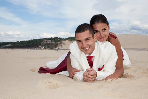 Playa de bodas en el océano — Foto de Stock