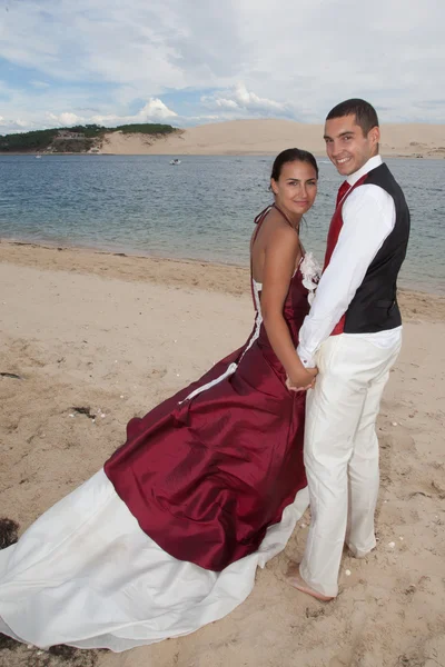 Playa de bodas en el océano — Foto de Stock