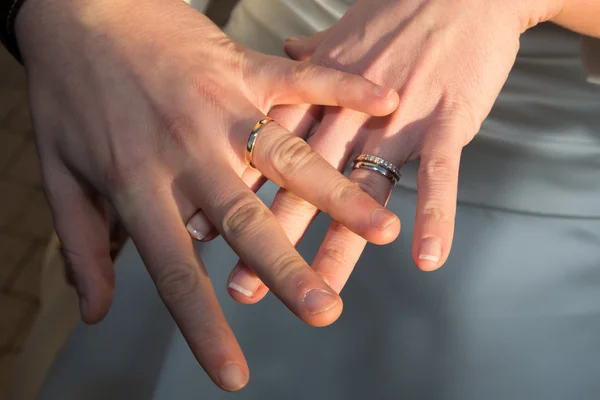 Anillos de boda — Foto de Stock