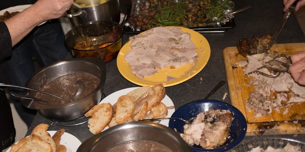 Geroosterde gekruide ham — Stockfoto