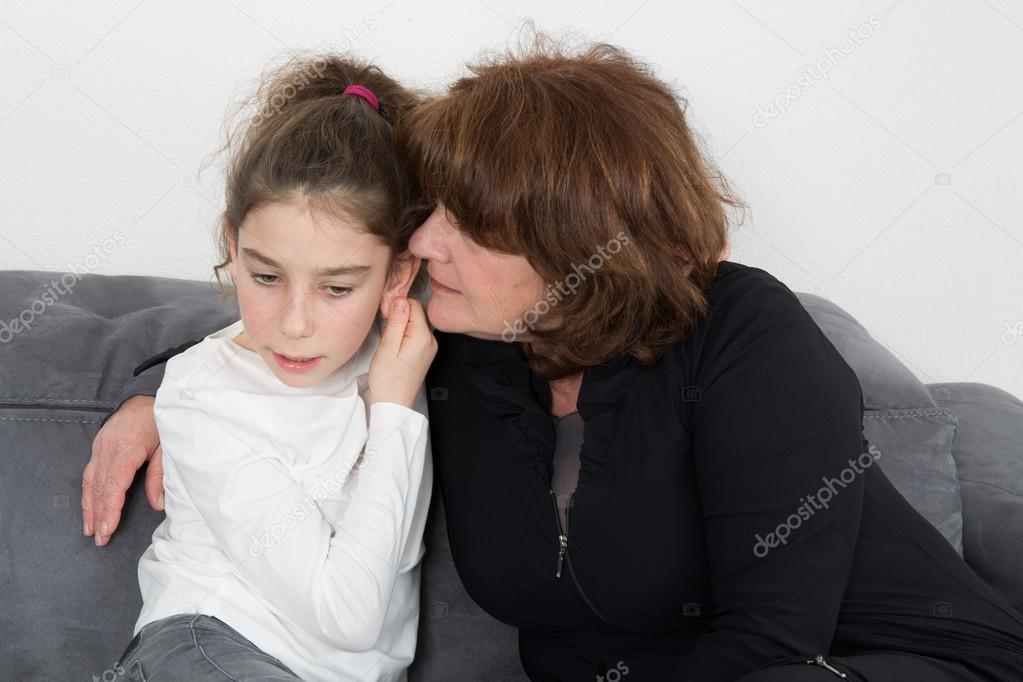 Maedchen Mutter Rote Doppelter