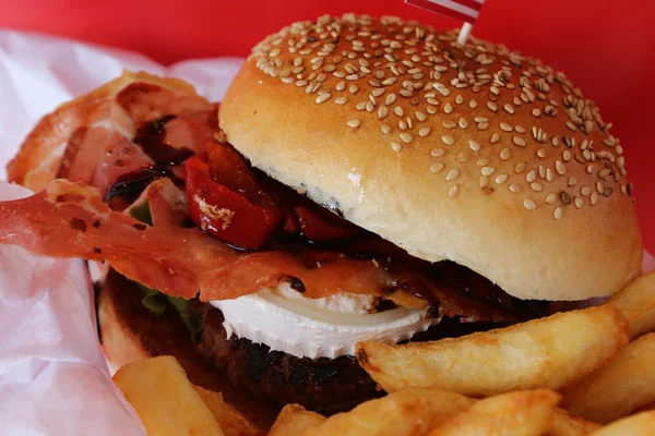 Gurme Burger — Stok fotoğraf