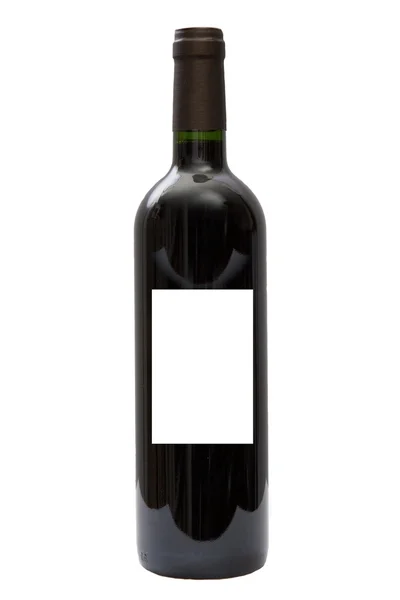 Red wine bottle isolated — Stock Photo, Image