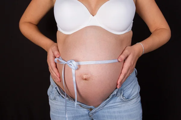 Uma barriga adorável e agradável — Fotografia de Stock