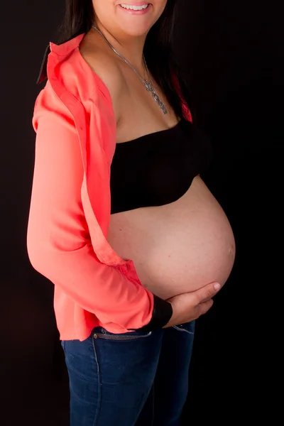 Uma barriga muito agradável e adorável — Fotografia de Stock