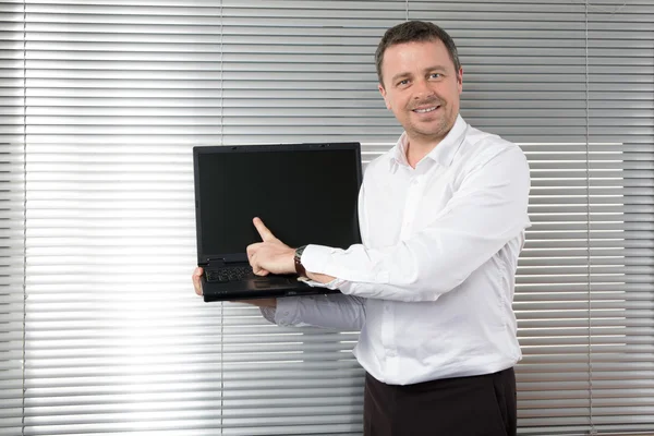 Hombre de negocios en el trabajo — Foto de Stock