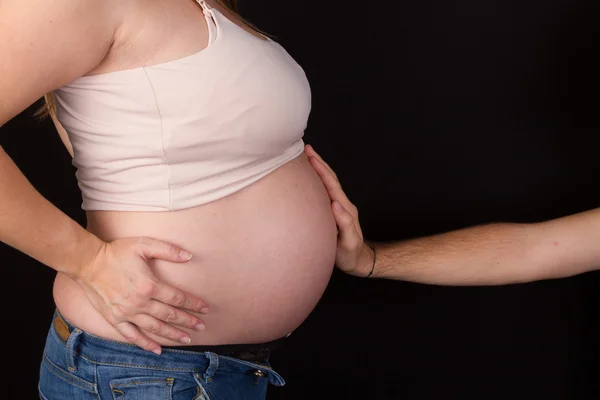 Lovely and nice belly of a woman — Stock Photo, Image