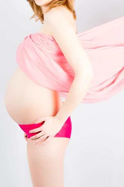 Pěkný těhotná žena — Stock fotografie
