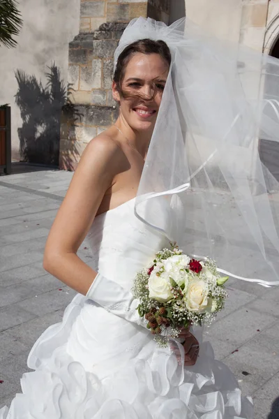 素敵な花嫁が白 — ストック写真