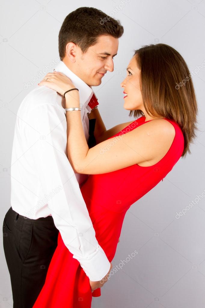 red and white outfits for couples