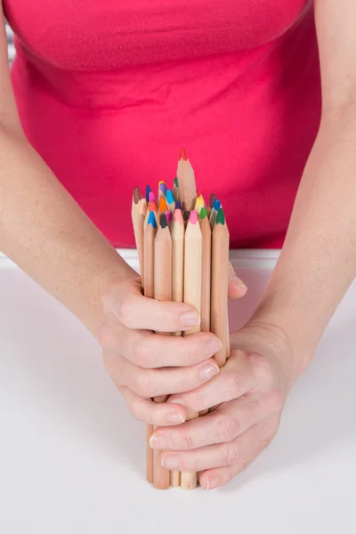 Kolor symbolu ołówki — Zdjęcie stockowe