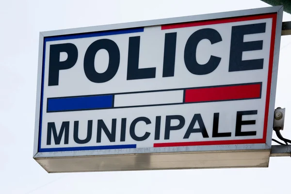 Signe de la police municipale — Photo