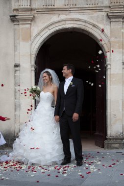 Güzel düğün çifti aşık