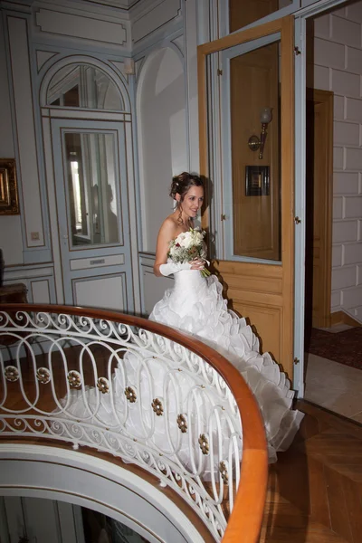 Sposa il giorno del suo matrimonio — Foto Stock