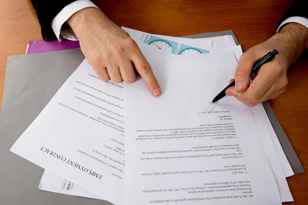 Image of business document — Stock Photo, Image