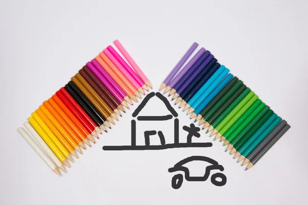 Colored pencil concept — Stock Photo, Image