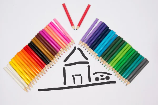 Concept de crayon couleur — Photo