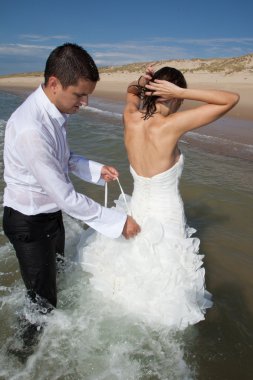 Güzel ve genç bir çift aşık