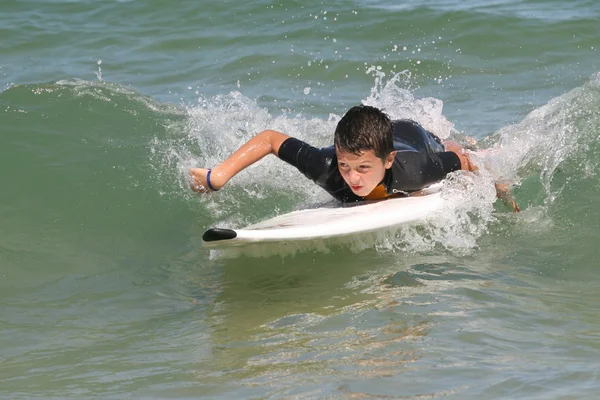 Boy with a surf — Stock Photo, Image