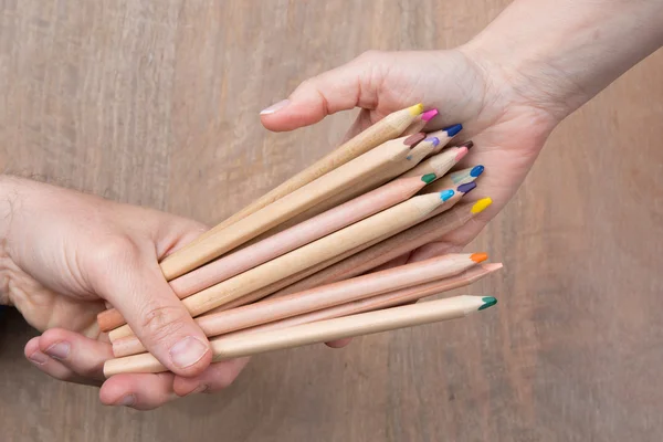 Color pencils concept — Stock Photo, Image