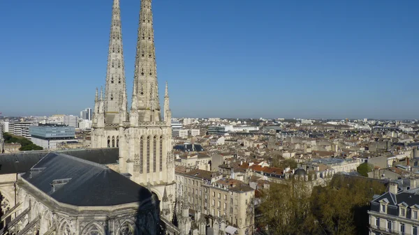 Aerial view of the town of Bordeaux — Stock Photo, Image