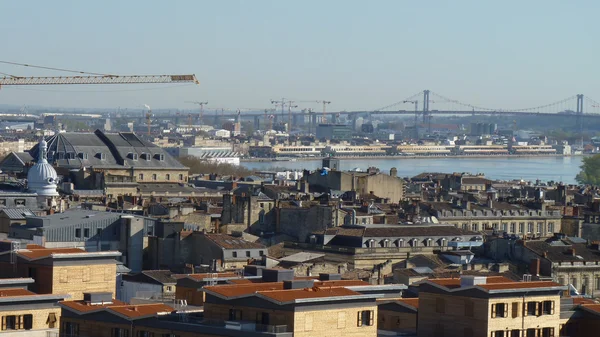 Aerial view of the town of Bordeaux — Stock Photo, Image